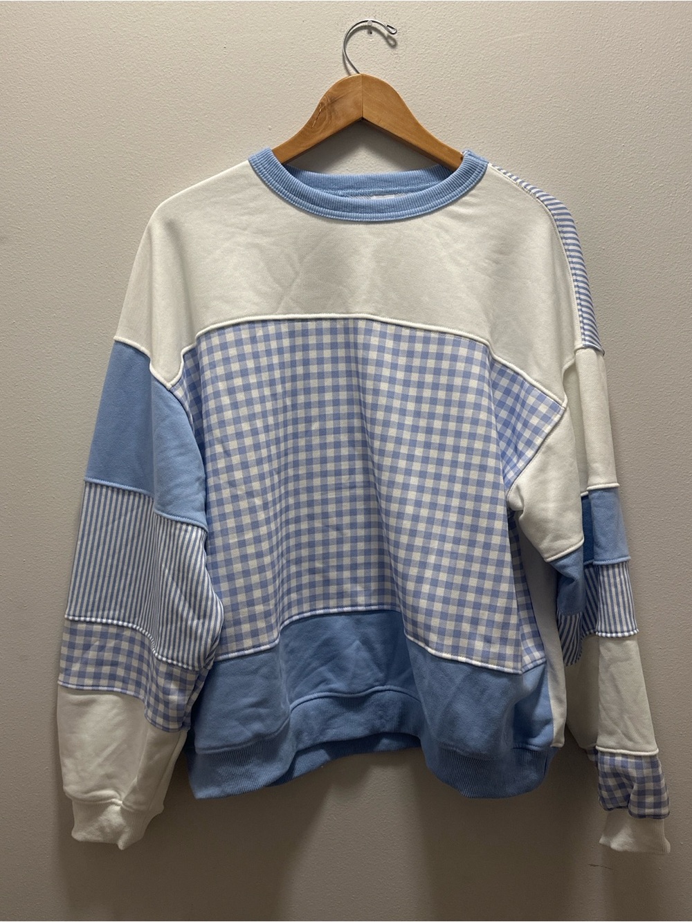 NWT ALTARD STATED PATCHWORK CREWNECK